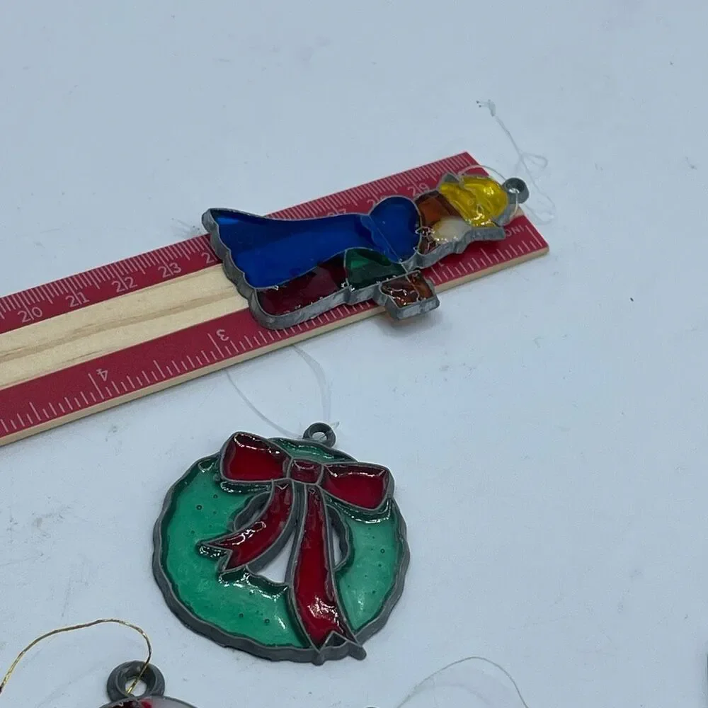Vintage 70’s-80’s “ Makit & Bakit“ kits metal framed suncatcher ornaments